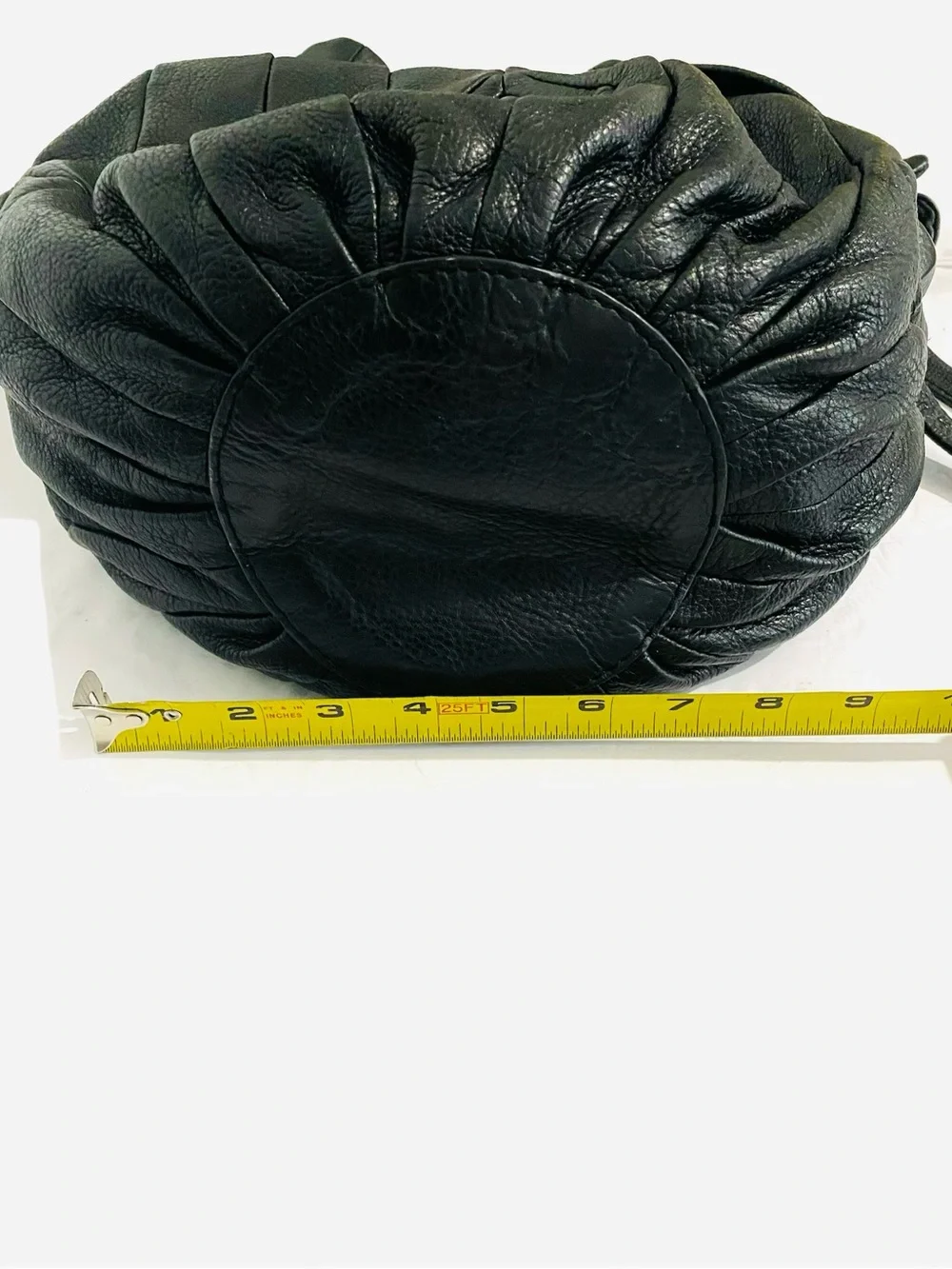 Vintage 90s Black Leather Hobo Shoulder Bag Elliott Luca Boho Southwestern Cinch
